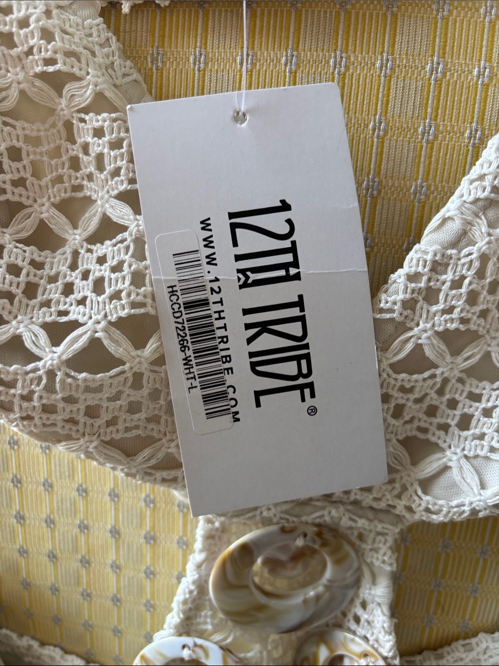 12th Tribe White Crochet Mini Dress - Picture 11 of 11